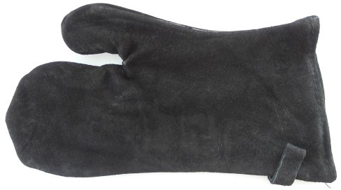 TermaTech Kaminhandschuh NEU Grillhandschuh, Schwarz, Wildleder, 100% Leder, Topflappen