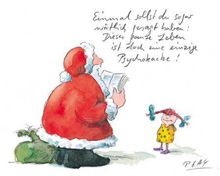 modern times Postkarte Weihnachten WEIHNACHTEN - Motiv: PSYCHOKACKE, Anlass: Weihnachten, Künstler/Verlag: CARTOON CONCEPT © GAYMANN, Peter, Größe: A6