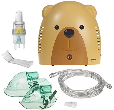 ProMedix Inalatore Aerosol a Pistone con Nebulizzatore per Bambini-Orsachiotto