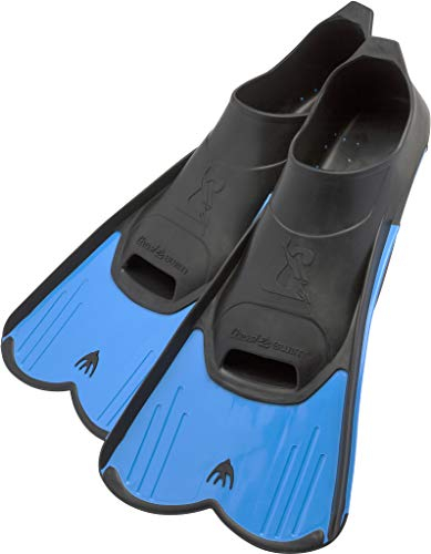 Cressi Light, Pinne Corte Leggere e Potenti per Nuoto/Snorkeling Unisex-Adulto, Blu, 41/42 EU