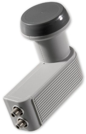 Schwaiger FLS992R 031 Universal-Twin LNB, 40mm, 0,2dB grau