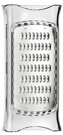 Premier Housewares Cheese Graters Garlic Lemon Graters for Kitchen Long Silver Zester Height 18 cm x Width 9 cm x Depth 8 cm