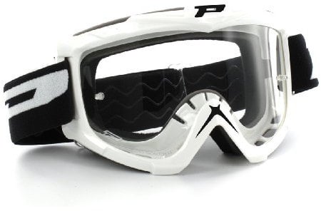 Progrip Motocross Brille 3301 Basicline, Weiß