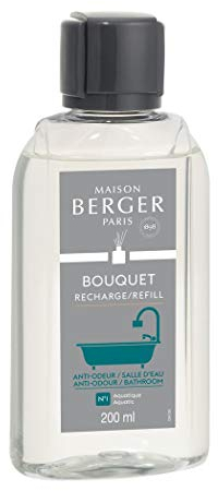 Maison Berger - Nachfüllpackung Bouquet Ma Salle d'eau sans Mauvaises Odeurs - Für Raumduft-Diffusor - Lang anhaltender, sanfter und kontinuierlicher Duft - 200ml