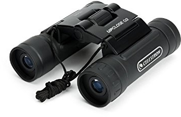 Celestron 71233 UpClose G2 Clam Shell 10x25 Roof Prism Binoculars, Black