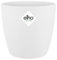 elho Brussels Round Mini 9.5 - Flower Pot for Indoor - 100% Recycled Plastic - Ø 10.0 x H 8.9 cm - White/White