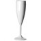 BB Plastics Elite Premium Polycarbonate Champagne Flute White 7oz / 200ml, Single