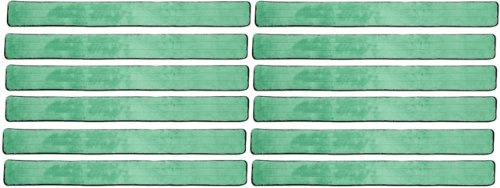 Real Clean 48 inch Microfiber Dry Dusting Mop Refill Pads for Flat Microfiber Mop Frames (Pack of 12)
