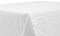 BEAUTEX Tischdecke Damast Streifen - Bügelfreies Tischtuch - Fleckabweisende, Pflegeleichte Tischwäsche - Tafeltuch, Eckig 110x110 cm, Weiss