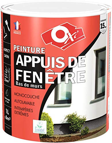 Oxi OXSAF1TP15 Peinture appuis fenêtre 1 L Ton Pierre