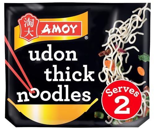 Amoy Straight To Wok Udon Thick Noodles, 2 x 150 g