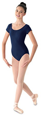 Mirella Bloch Tanzanzug für Damen, Prinzessinnennaht, Flügelärmel, Marineblau, Größe S