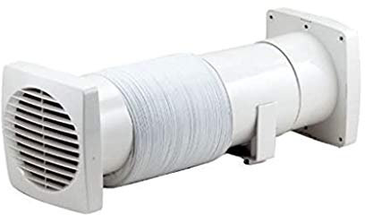 Marley Bathroom Extractor Fan 5 Inch 5 In-line Ventilation Without Timer Flexible Ducting Kit Included Wall or Ceiling Mounted Kitchen Bathroom Shower Wet Room WC