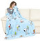 Kanguru, weiche Fleecedecke, blaues Snoopy Motiv, Maße 130x170 cm, Decke ideale für Bett oder Sofa, Kinderzimmer, Fernsehen, Lernen oder Videospiele, Geschenkidee zum Geburtstag oder zu Weihnachten