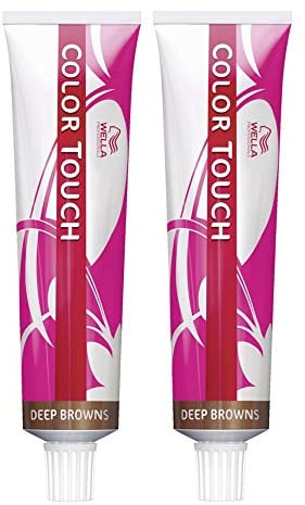 Wella Color Touch 6/ 77 dunkelblond braun-intensiv, 2er Pack, (2x 60 ml)