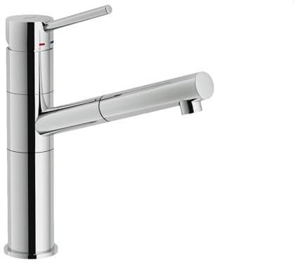 Systemceram Snow Edelstahlfinish Hochdruckarmatur