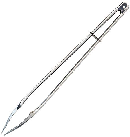 KitchenCraft Pinzas grandes de acero inoxidable, 40 cm (15,5), plateadas