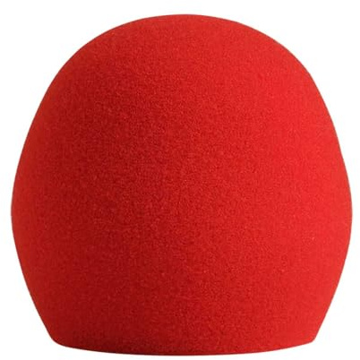 Shure A58Ws Blk Parabrezza In Schiuma Per Tutti I Microfoni Shure Ball, Rosso