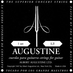 Augustine Black Saitensatz für Konzertgitarre, Low Tension, Schwarz, Leicht