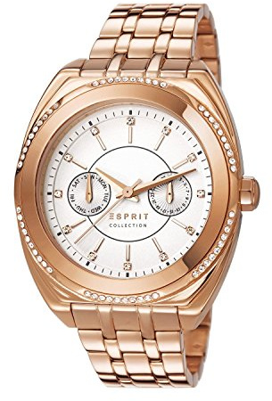 Esprit Damen-Armbanduhr Clymene Analog Quarz Edelstahl EL102072F04