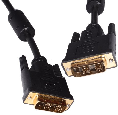 DVI-D Digital Monitore PC 18+1 Polig Männlich Zum Männlich Kabel Anschlusskabel 1 m Vergoldeten [1 Meter/1m]