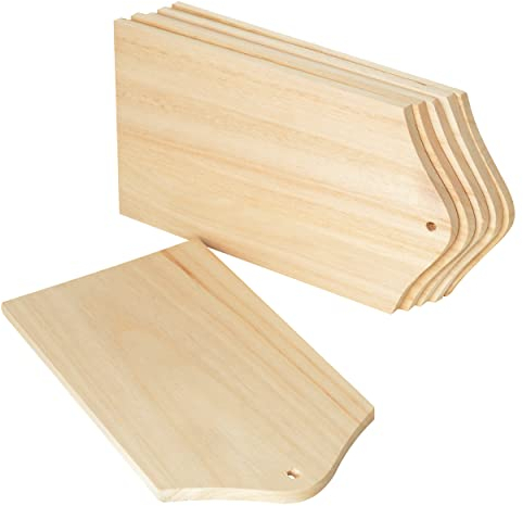 Frühstücks-Brettchen, 6 Stück, aus Holz, ca. 20,7 x 10,7 cm, von VBS