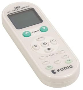 König KN-RC-AIRCO3 Télécommande pour Climatiseur Blanc
