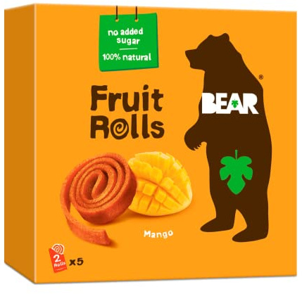 BEAR Nibbles Pure Fruit Yoyo Mango, 100g