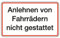LEMAX® Aufkleber Hinweisschild, Anlehnen von Fahrrädern, 150x250mm Folie selbstklebend 0 250x150mm
