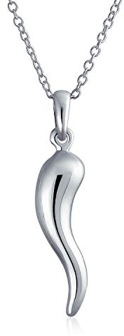 Bling Jewelry Schutzamulett Italienisches Horn Anhänger Halskette Für Frauen Für Männer Teenager .925 Sterlingsilber