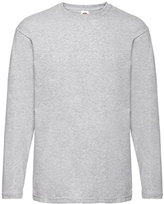 Fruit of the Loom 61-038-0 Long-Sleeved T-Shirt - Grey - Medium