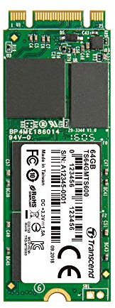 Transcend 64GB SATA III 6Gb/s MTS600 60 mm M.2 SSD 600 SSD TS64GMTS600