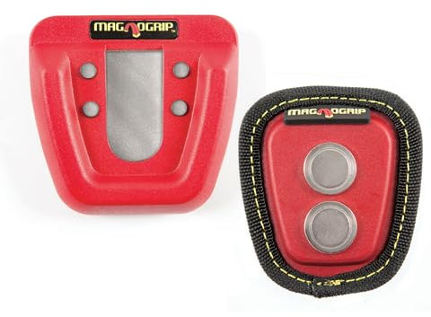 Magno Grip Quick Snap Tape Measure Holder 002-368 (Red) by MagnoGrip