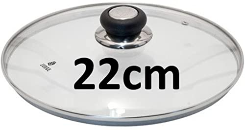 Judge Vista Spare Saucepan Lid, Universal Size Replacement Glass Lid for any 22cm Pan, Oven Safe, Dishwasher Safe