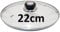 Judge Vista Spare Saucepan Lid, Universal Size Replacement Glass Lid for any 22cm Pan, Oven Safe, Dishwasher Safe