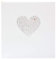 goldbuch 08080 Hochzeitsalbum Love, Album für Fotos & Bilder, 30 x 31 cm, Fotoalbum mit 60 weiße Seiten mit Pergamin-Trennblättern, Beschichtetes Papier mit Silber- und Goldprägung, Perlmutt