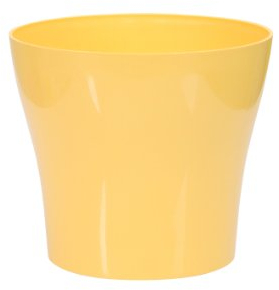 Gardenico Übertopf Tulipan KST, Ø 24 cm, gelb Tulipan, gelb, 24x24x21cm