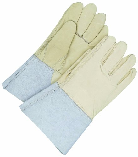 BDG 60-1-1274-11 Leather Welding Glove with Gauntlet Cuff, Large