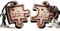 schenkYOU Schlüsselanhänger Puzzle Set aus Holz - Gravur Im Schicksal gefunden durch Liebe verbunden