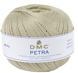DMC Petra Yarn, 100% Cotton, Oat (53782), Size 5