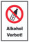 HB-Druck Alkohol verbot Schild A4 (210x297mm)