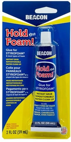 BEACON HOLD The Foam Glue For Styrofoam,White, 59ml