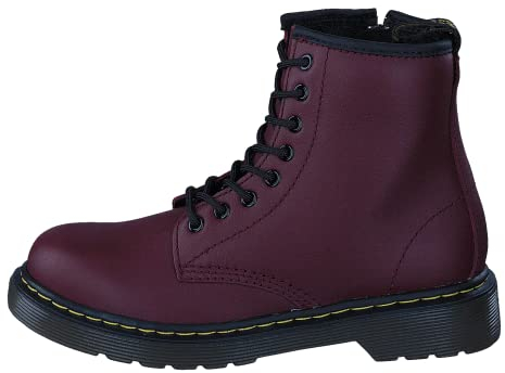 Dr. Martens DELANEY, Stivali Unisex Bambino, Rosso (Cherry Red), 32