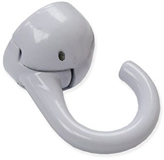 Hangman Products Indoor/Outdoor Elephant Hook Ceiling, Metal Wood, White, 1 Hanger