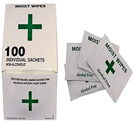 VSafety Alcohol Free Cleansing Wipes - Box of 100