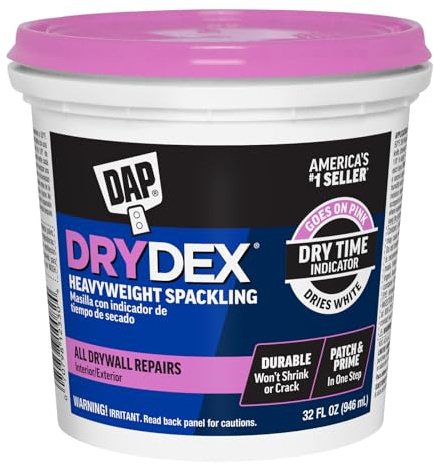 DAP DryDex Dry Time Indicator Spackling, Pink/White, 32 Oz (7079812330)