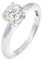 Elli Schmuck Ring Solitär Damen aus 925 Sterling Silber mit Zirkonia Stein in Krappenfassung Ringgröße 62