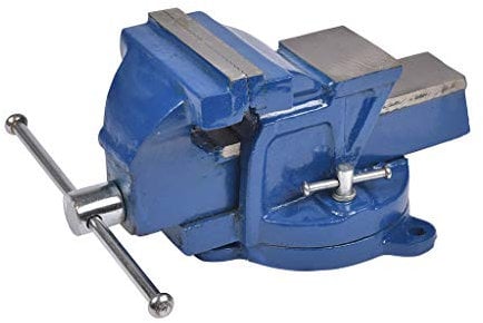 Cogex 64015 - Tornillo de banco con base giratoria (fundición)