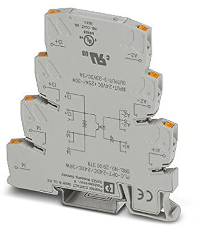 Phoenix Contact PLC-OPT24DC Halbleiter-Interfacerelais, DIN-Schienen / 1,25 V max. 8.5mA, Packung a 10 Stück
