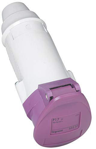 Legrand 055281 Prise Mobile, 32A, 20V à 25V, 2P, Multicolore